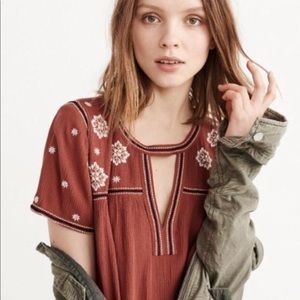Abercrombie and Fitch Embroidered Dress